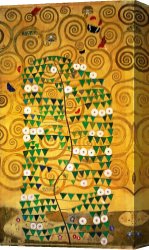 Death And Life Canvas Prints - Tree of Life Stoclet Frieze by Gustav Klimt