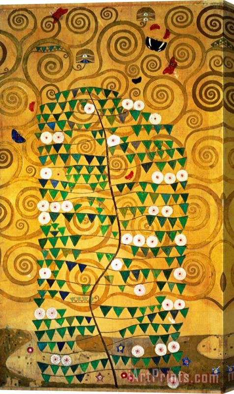 Gustav Klimt Tree of Life Stoclet Frieze Stretched Canvas Print / Canvas Art