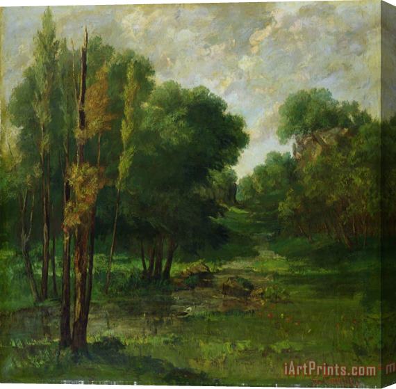 Gustave Courbet Forest Landscape Stretched Canvas Print / Canvas Art