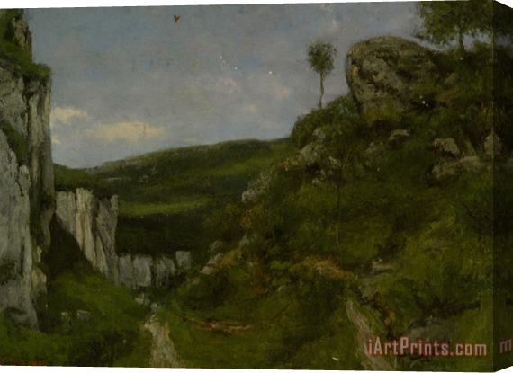 Gustave Courbet Landscape Stretched Canvas Print / Canvas Art
