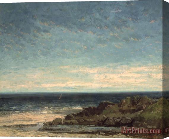 Gustave Courbet The Sea Stretched Canvas Print / Canvas Art