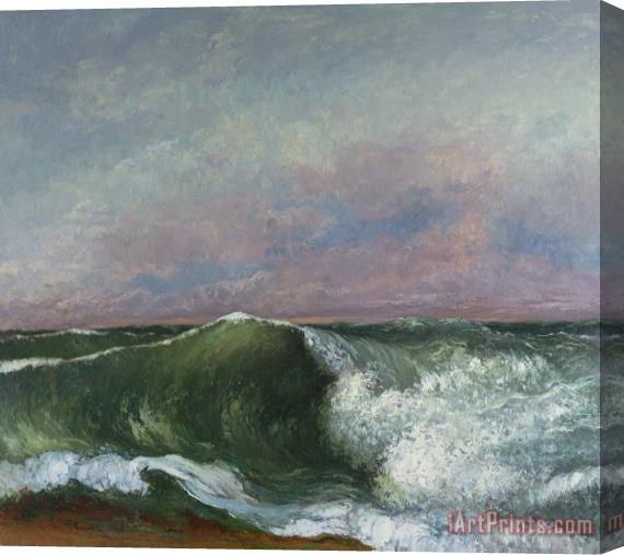 Gustave Courbet The Wave Stretched Canvas Print / Canvas Art