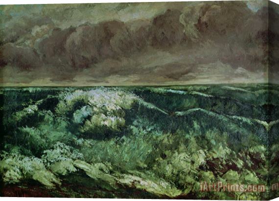 Gustave Courbet The Wave Stretched Canvas Print / Canvas Art