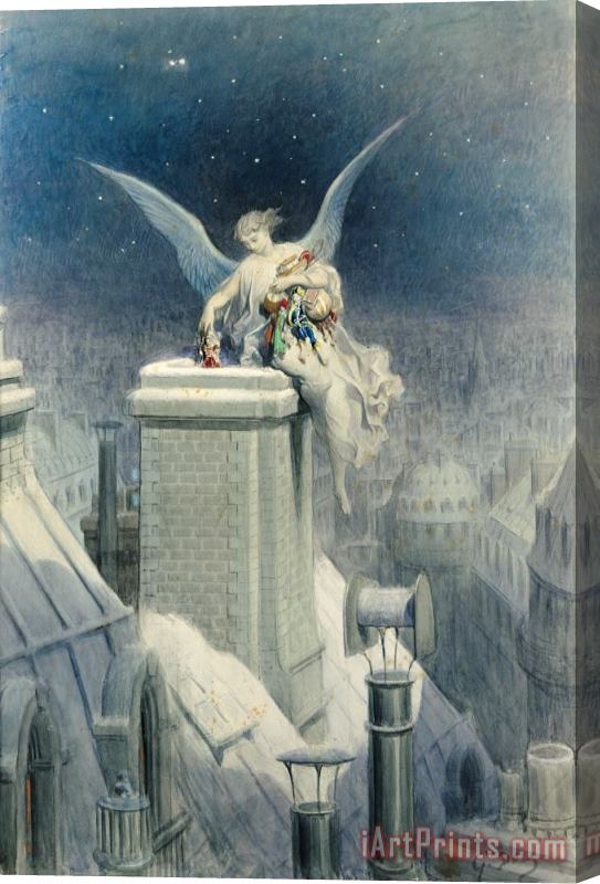 Gustave Dore Christmas Eve Stretched Canvas Painting / Canvas Art