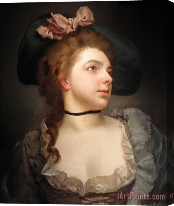 Gustave Jean Jacquet Tender Thoughts Stretched Canvas Print / Canvas Art