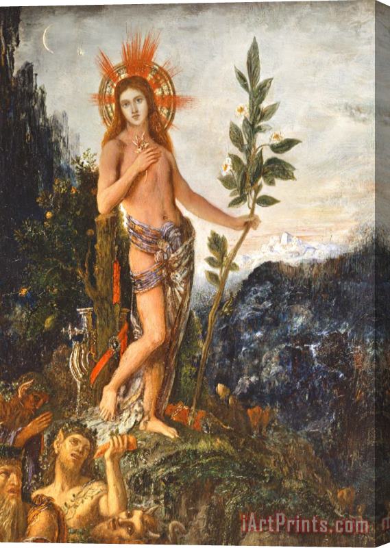 Gustave Moreau Apollo Receiving The Shepherds Offerings Stretched Canvas Painting / Canvas Art