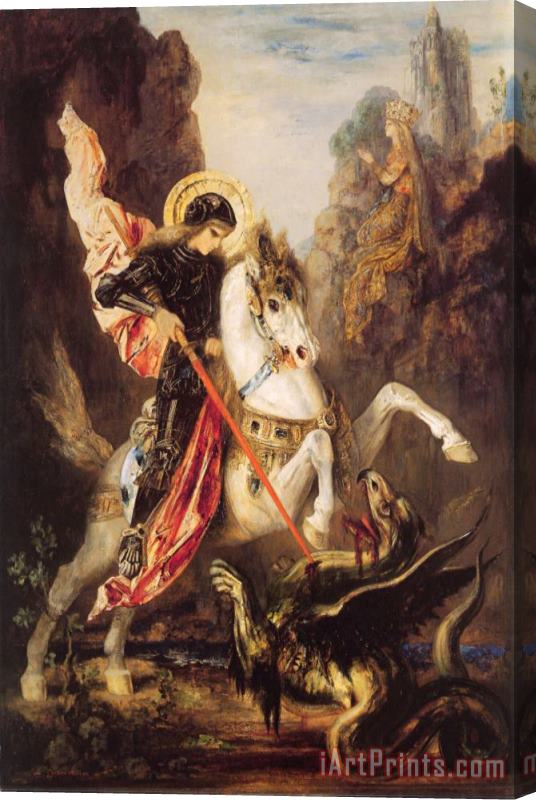 Gustave Moreau Saint George Stretched Canvas Painting / Canvas Art
