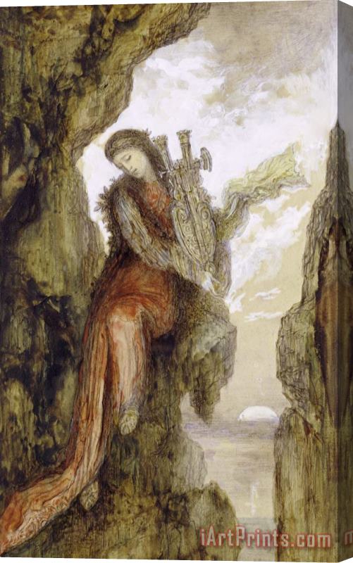 Gustave Moreau Sappho On The Cliff Stretched Canvas Painting / Canvas Art