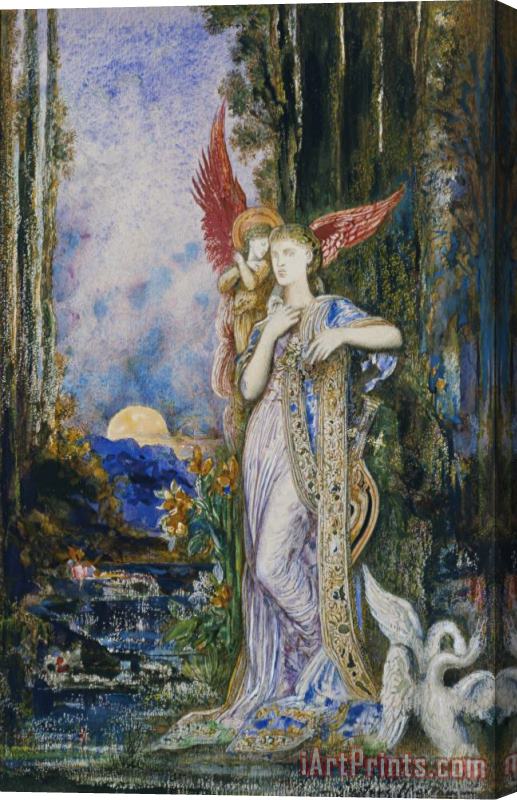 Gustave Moreau The Inspiration Stretched Canvas Painting / Canvas Art