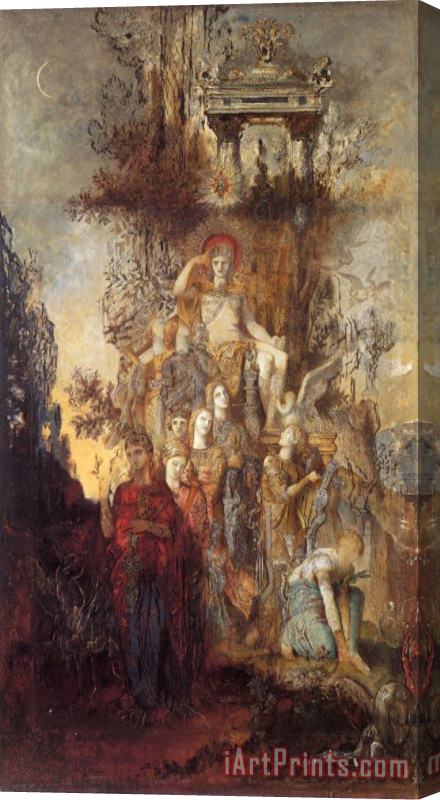 Gustave Moreau The Muses Leaving Their Father Apollo to Go And Enlighten The World Stretched Canvas Print / Canvas Art