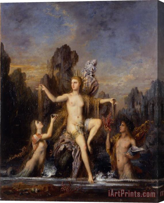Gustave Moreau Venus Rising From The Sea Stretched Canvas Print / Canvas Art