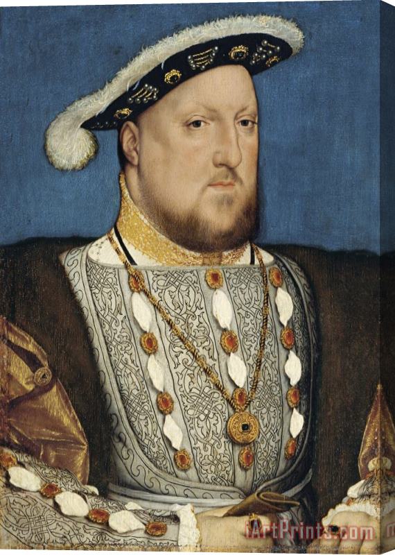 Hans Holbein the Younger Portrait of Henry VIII of England Stretched Canvas Print / Canvas Art