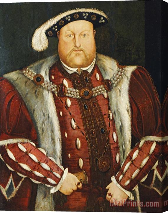 Hans Holbein the Younger Portrait of King Henry VIII Stretched Canvas Print / Canvas Art