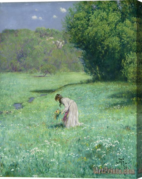Hans Thoma Woodland Meadow Stretched Canvas Painting / Canvas Art