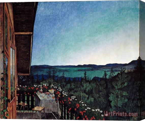 Harald Sohlberg Summer Night Stretched Canvas Painting / Canvas Art