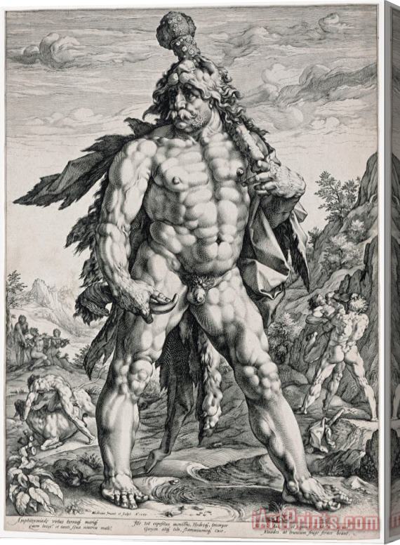 Hendrick Goltzius The Great Hercules Stretched Canvas Print / Canvas Art
