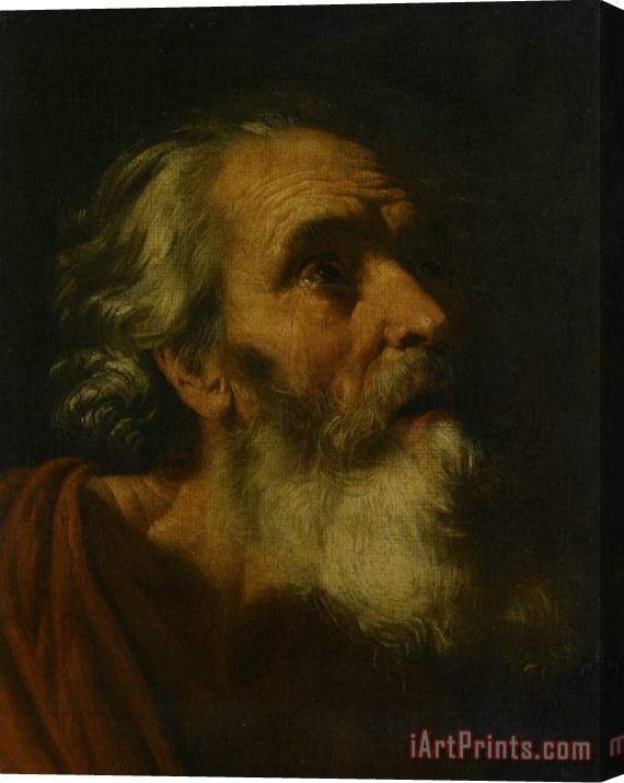 Hendrik Van Somer Study for The Head of a Male Probably Saint Peter Stretched Canvas Print / Canvas Art