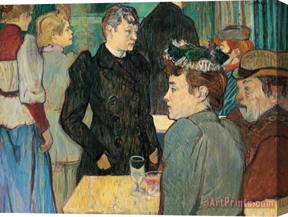 Henri de Toulouse-Lautrec Corner Of Moulin De La Galette Stretched Canvas Print / Canvas Art