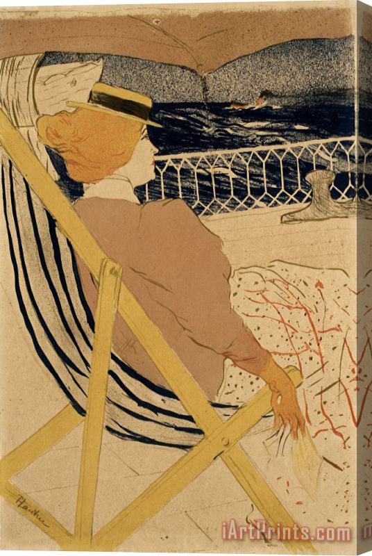 Henri de Toulouse-Lautrec La Passagere Du 54, Promenade En Yacht Stretched Canvas Print / Canvas Art