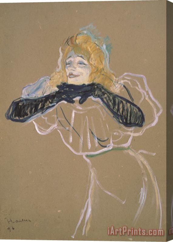 Henri de Toulouse-Lautrec Yvette Guilbert (1867 1944) Singing 'linger, Longer, Loo' Stretched Canvas Print / Canvas Art