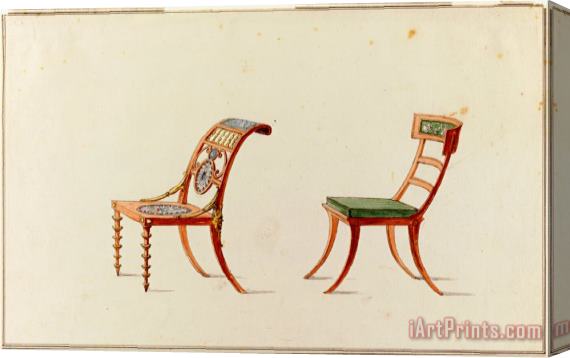 Henri Jacob Chairs (2) Stretched Canvas Print / Canvas Art