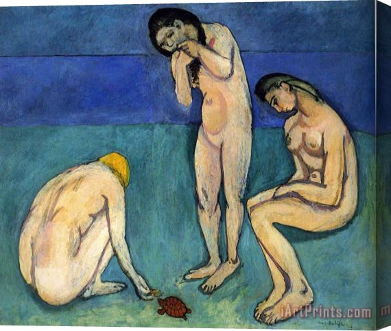 Henri Matisse Bathers with a Turtle 1908 Stretched Canvas Painting / Canvas Art