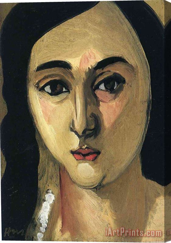 Henri Matisse Head of Lorette 1917 Stretched Canvas Print / Canvas Art