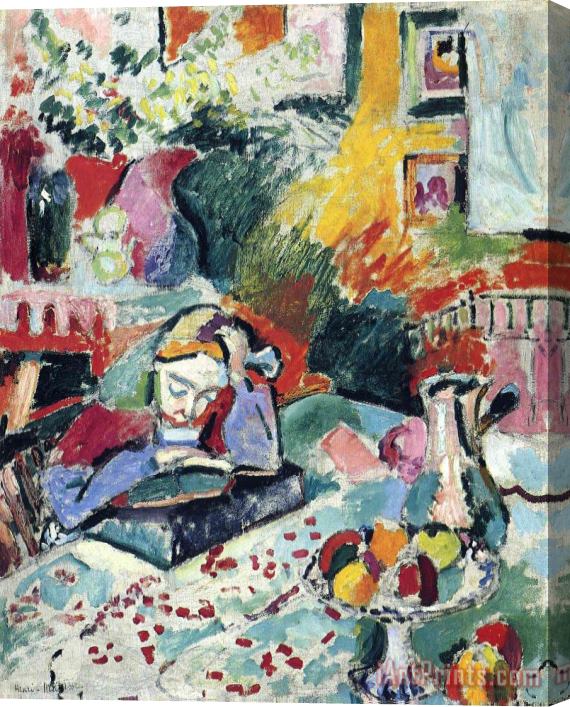 Henri Matisse Interior with a Girl Reading 1905 Stretched Canvas Painting / Canvas Art