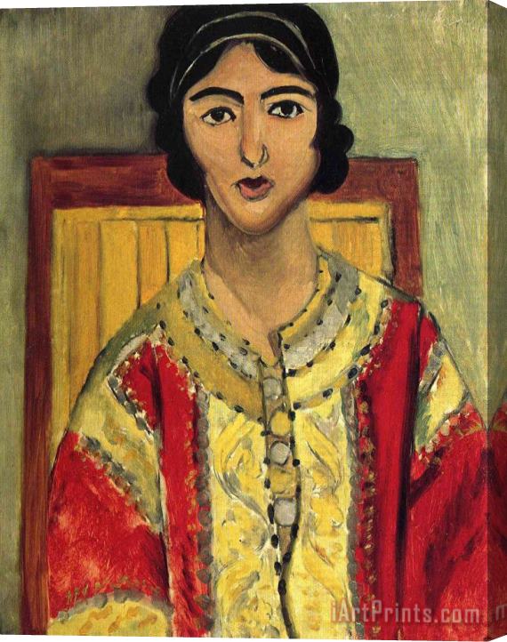 Henri Matisse Lorette with a Red Dress 1917 Stretched Canvas Print / Canvas Art