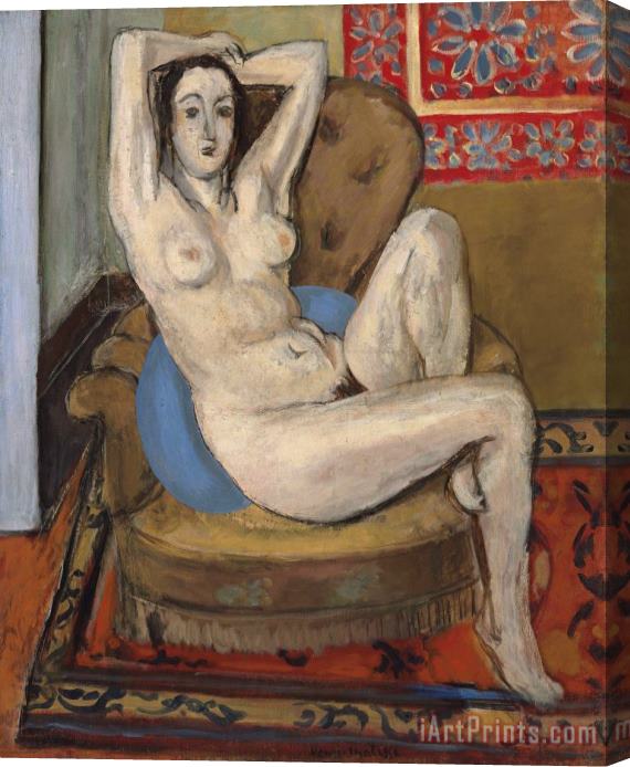 Henri Matisse Nu Au Coussin Bleu, 1924 Stretched Canvas Print / Canvas Art