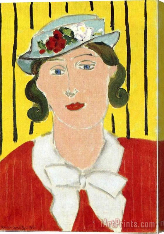 Henri Matisse Woman Portrait 1939 Stretched Canvas Print / Canvas Art