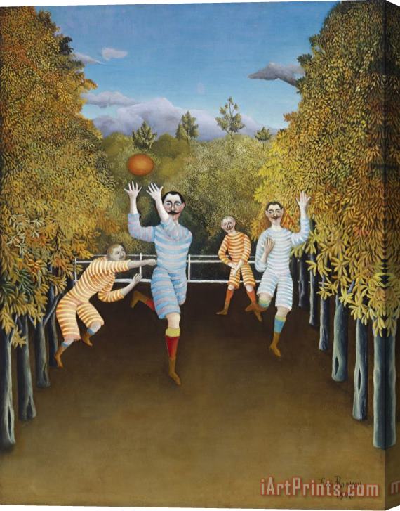 Henri Rousseau The Football Players Stretched Canvas Print / Canvas Art