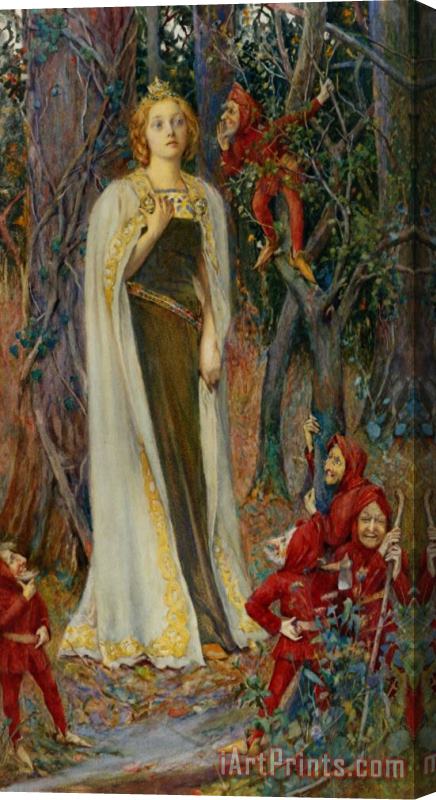 Henry Meynell Rheam Snow White Stretched Canvas Print / Canvas Art