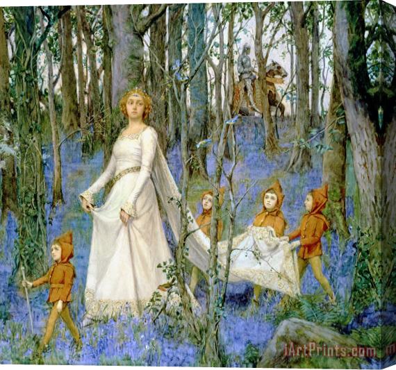Henry Meynell Rheam The Fairy Wood Stretched Canvas Painting / Canvas Art