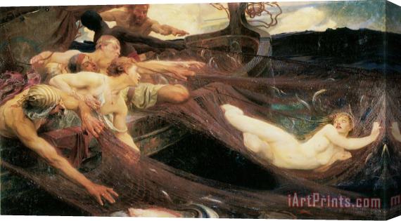 Herbert James Draper The Sea Maiden Stretched Canvas Painting / Canvas Art