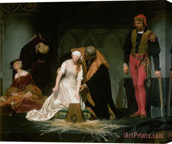Hippolyte Delaroche The Execution of Lady Jane Grey Stretched Canvas Print / Canvas Art