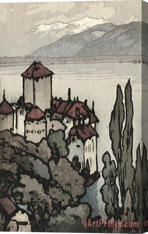 Hiroshi Yoshida Castle of Chillon (shiron No Ko Jo) Stretched Canvas Print / Canvas Art