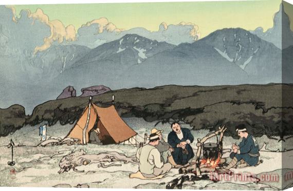 Hiroshi Yoshida Kita And Mano Mountains (kita Dake to Mano Dake), From The Series Southern Japanese Alps (nihon Minami Arupusu Shu) Stretched Canvas Print / Canvas Art