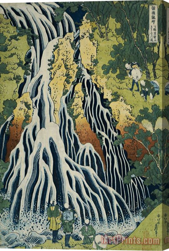 Hokusai The Kirifuri Waterfall Stretched Canvas Painting / Canvas Art