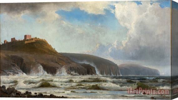 Holger Drachmann The Coast South of Hammershus Stretched Canvas Print / Canvas Art