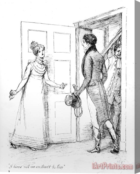 Hugh Thomson Scene From Pride And Prejudice By Jane Austen Stretched Canvas Print / Canvas Art