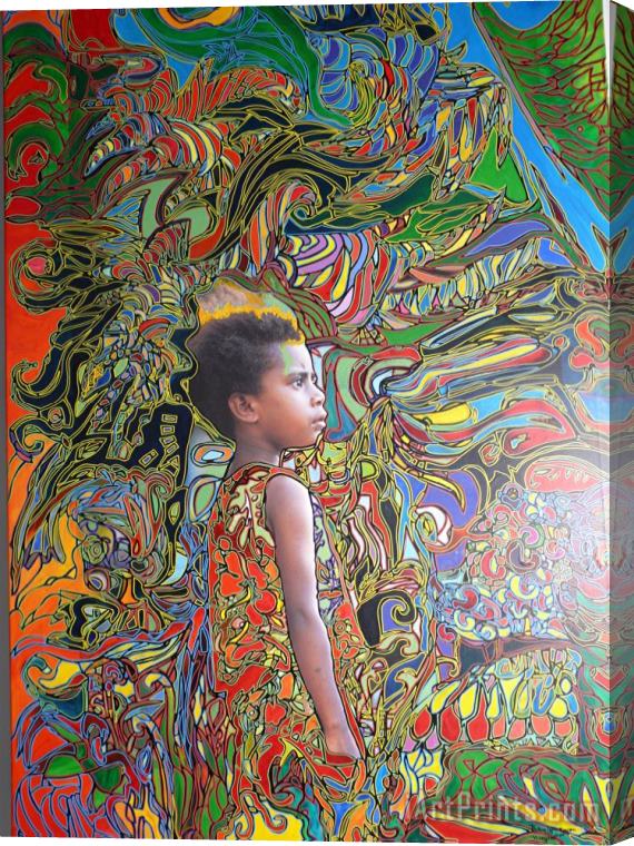 Igor Eugen Prokop Wonderseegirl in Vanuatu Stretched Canvas Painting / Canvas Art
