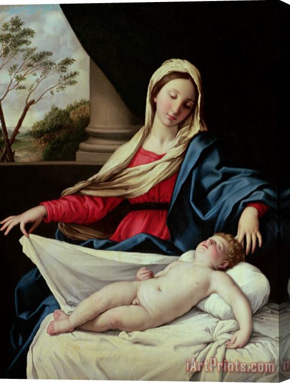 II Sassoferrato Madonna and Child Stretched Canvas Print / Canvas Art