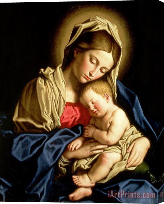 Il Sassoferrato Madonna and Child Stretched Canvas Print / Canvas Art