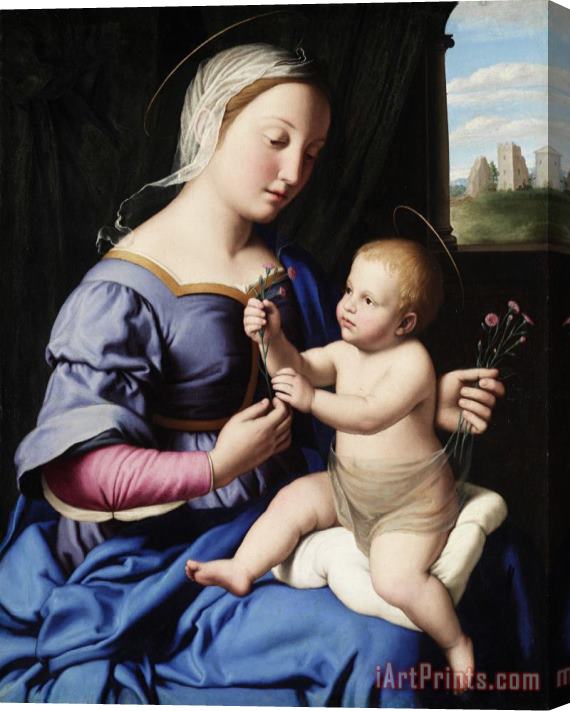 Il Sassoferrato Madonna And Child Stretched Canvas Print / Canvas Art