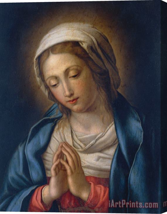 Il Sassoferrato The Virgin at Prayer Stretched Canvas Painting / Canvas Art