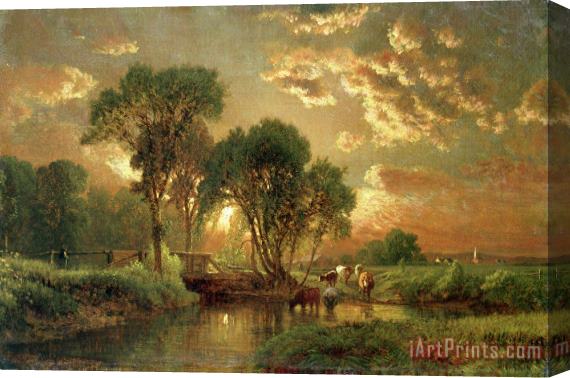 Inness Medfield Massachusetts Stretched Canvas Print / Canvas Art