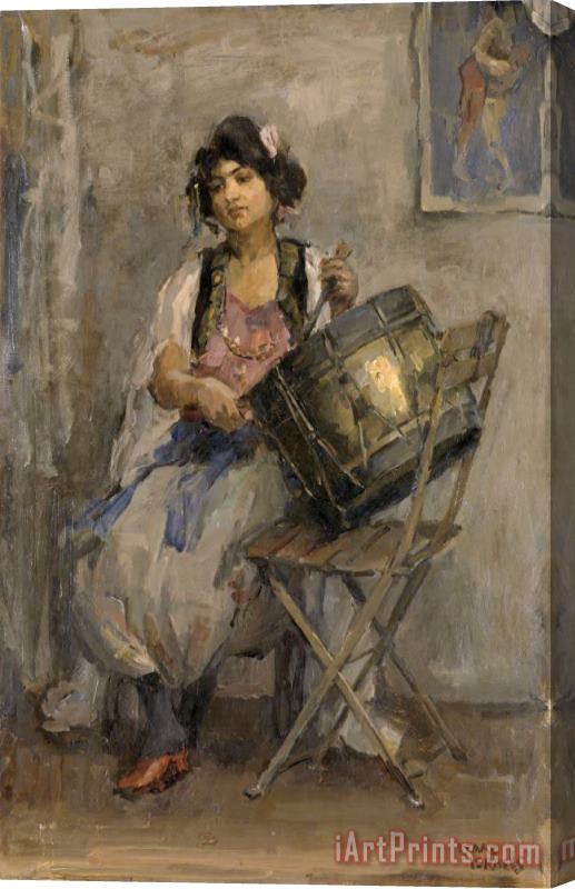 Isaac Israels The Lady Drummer Stretched Canvas Painting / Canvas Art