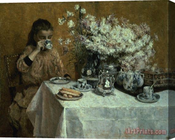 Isidor Verheyden Afternoon Tea Stretched Canvas Print / Canvas Art