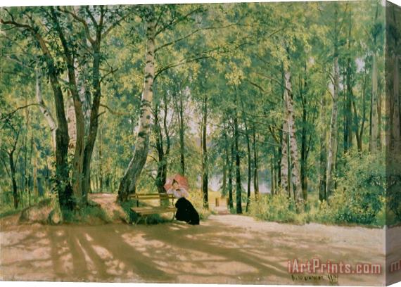 Ivan Ivanovich Shishkin At the Summer Cottage Stretched Canvas Painting / Canvas Art